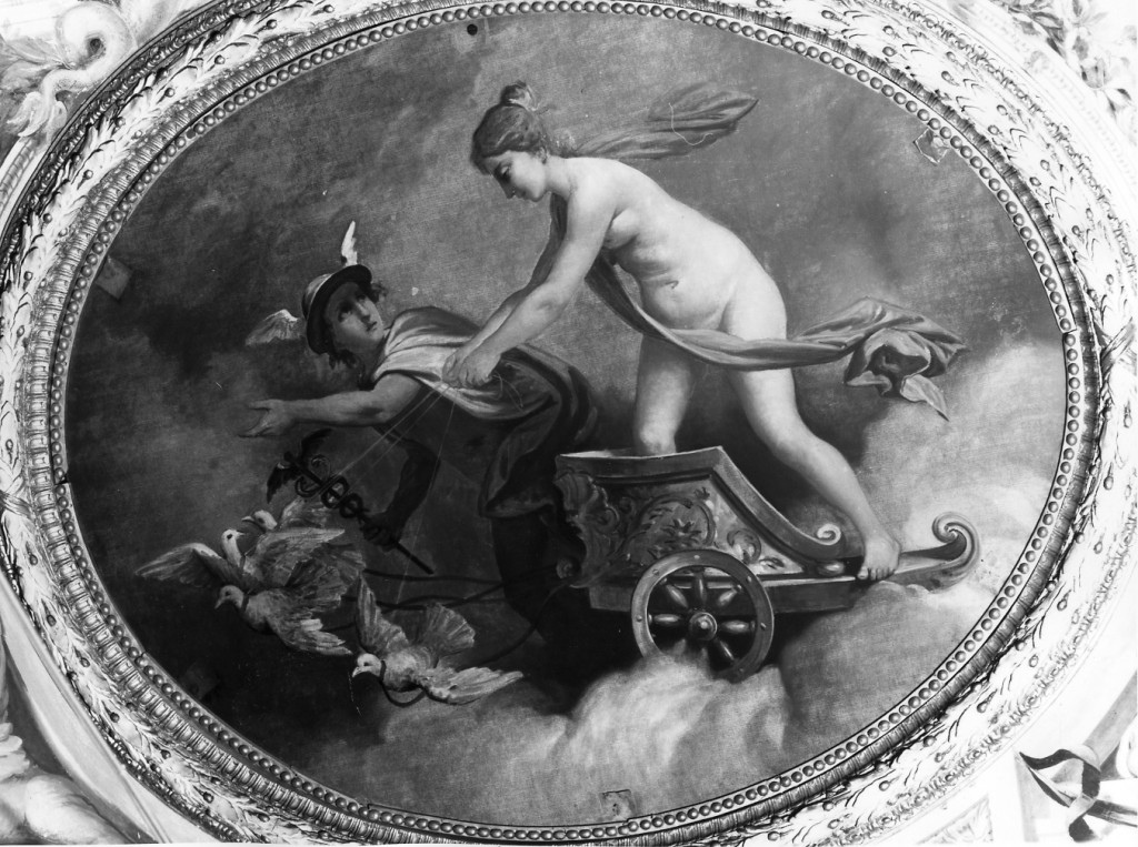Venere invia Mercurio a cercare Psiche tra i mortali (dipinto) di Novelli Pietro Antonio (sec. XVIII)