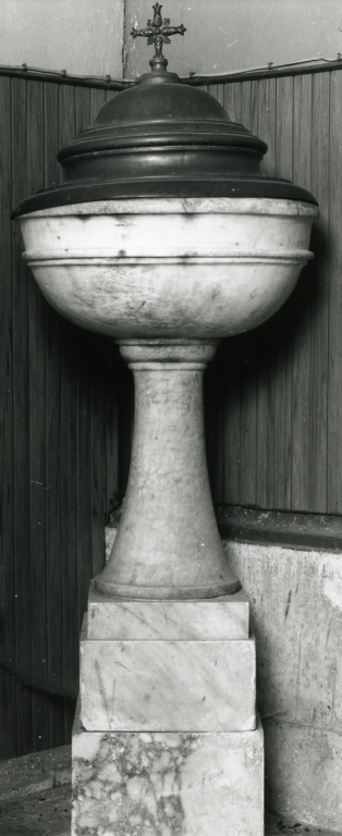 fonte battesimale - ambito laziale (sec. XVII)