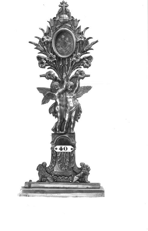 reliquiario - a ostensorio - ambito romano (prima metà sec. XIX)