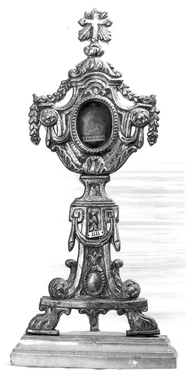 reliquiario - a ostensorio - ambito romano (sec. XVIII)