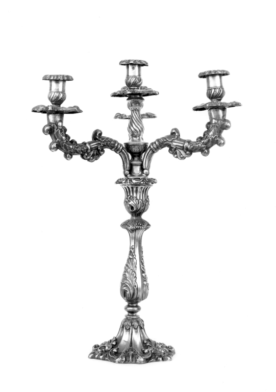 candeliere, serie - produzione napoletana (metà sec. XIX)