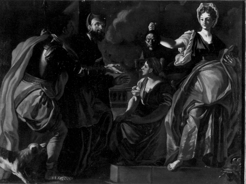Giuditta con la testa di Oloferne (dipinto) di Solimena Francesco detto Abate Ciccio (scuola) (primo quarto sec. XVIII)