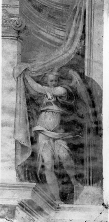 angeli reggicortina (dipinto) di Tempesta Antonio (sec. XVI)