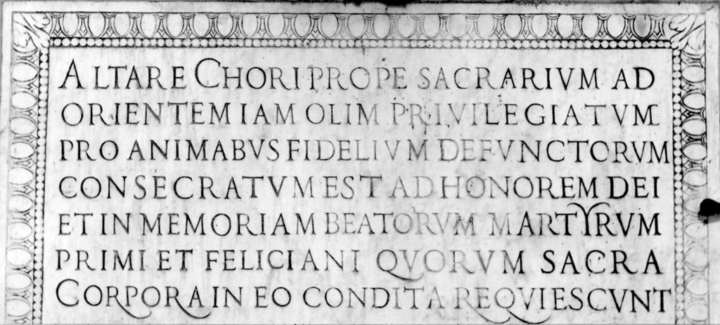 lapide commemorativa - ambito romano (secc. XVI/ XVIII)