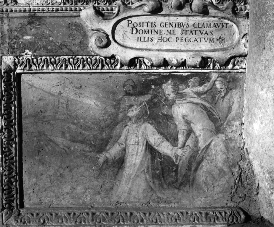 Il perdono di S. Stefano (dipinto) di Circignani Niccolò detto Pomarancio (sec. XVI)