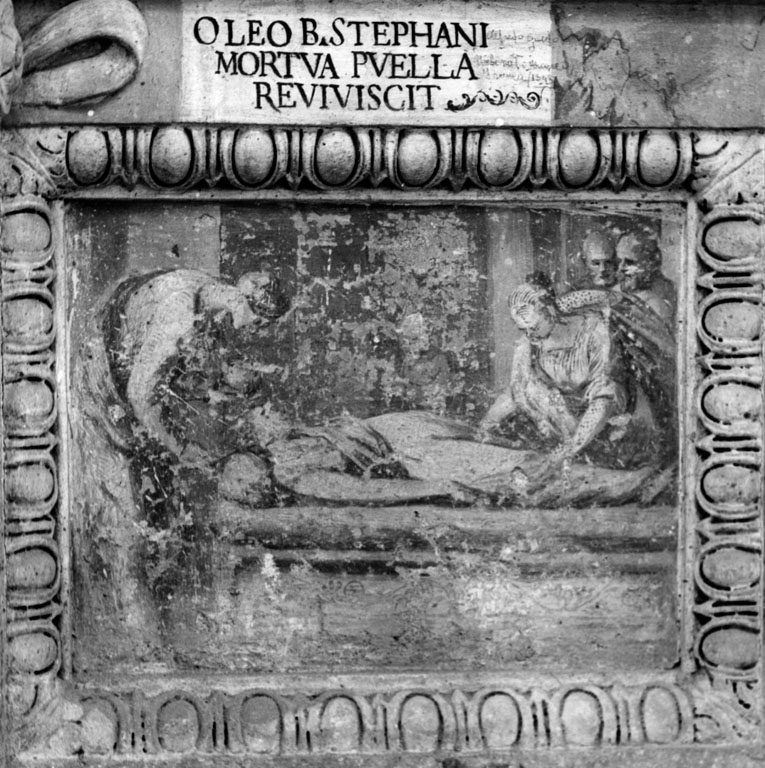 Risurrezione di una fanciulla (dipinto) di Circignani Niccolò detto Pomarancio (sec. XVI)