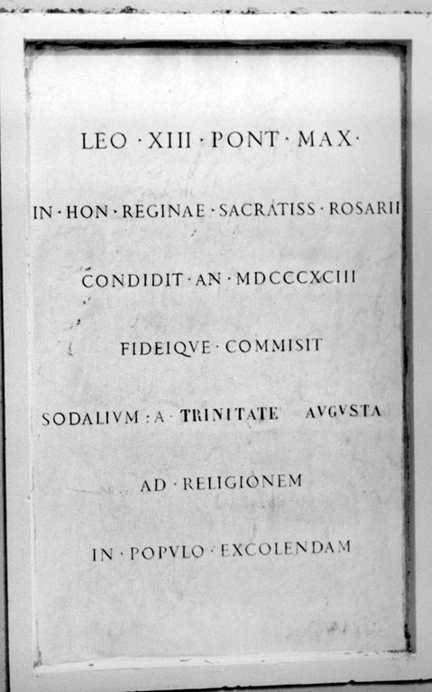 lapide commemorativa - ambito romano (sec. XIX)