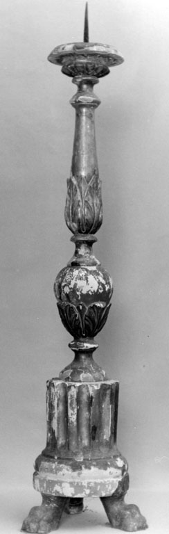 candeliere d'altare, serie - ambito romano (fine sec. XIX)