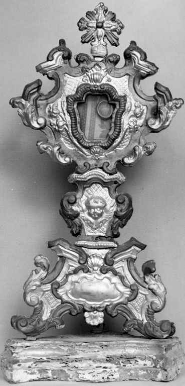 reliquiario - a ostensorio - ambito romano (seconda metà sec. XIX)