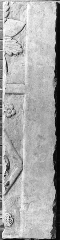 lastra, frammento - ambito Italia centrale (sec. V)