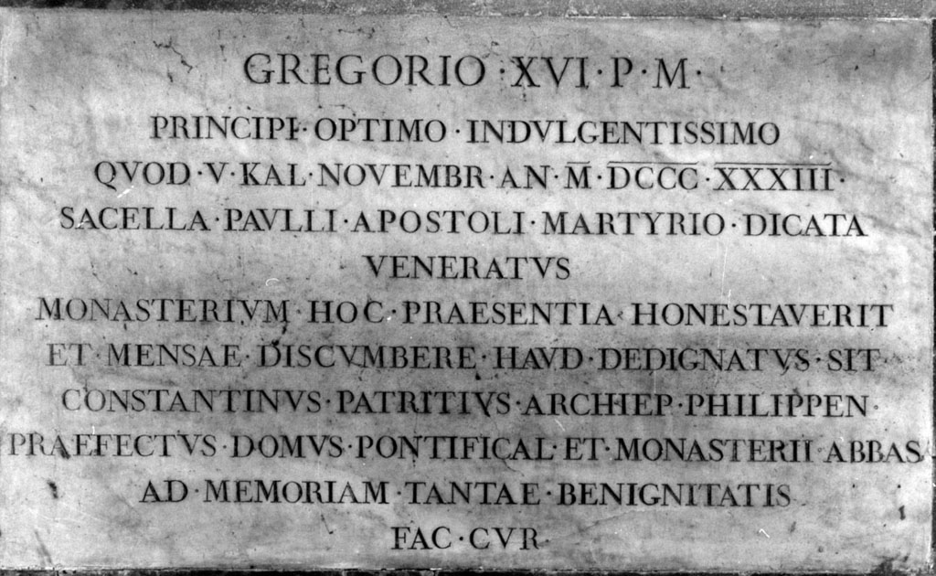 lapide commemorativa - ambito Italia centrale (sec. XIX)