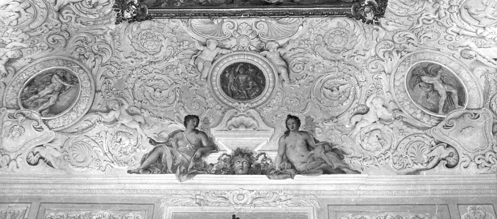 Allegoria dell'Estate e personificazioni mitologiche (decorazione pittorica) di Calandrucci Giacinto (attribuito) (sec. XVII)
