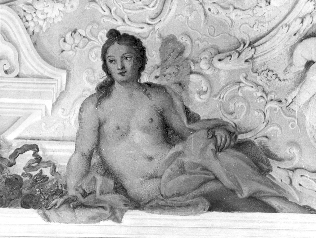 figura femminile distesa (dipinto) di Calandrucci Giacinto (attribuito) (sec. XVII)