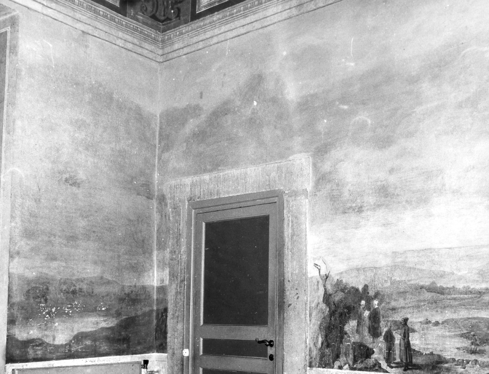 paesaggio (dipinto) di Ghezzi Pier Leone, Simonot François detto Monsù Francesco Borgognone (sec. XVIII)