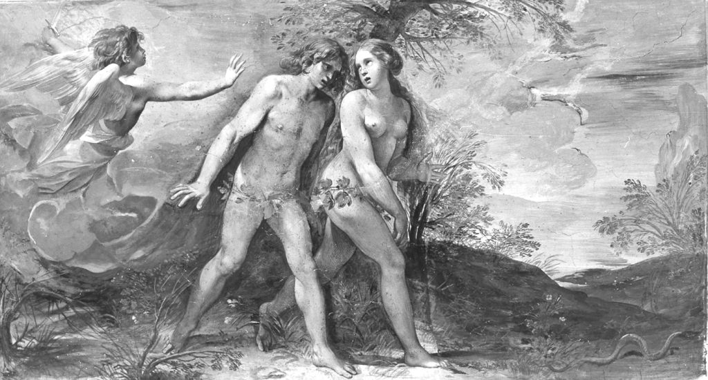 Cacciata dal Paradiso terrestre (dipinto) di Cesari Giuseppe detto Cavalier d'Arpino (sec. XVII)