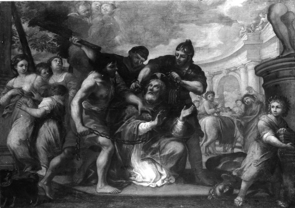 martirio di vescovo (dipinto) di Benefial Marco (prima metà sec. XVIII)