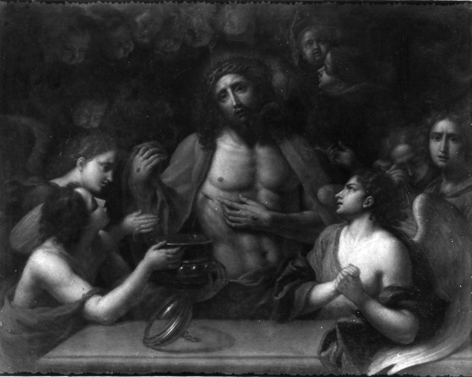 Ecce Homo con angeli (dipinto) di Maratta Carlo (scuola) (seconda metà sec. XVII)