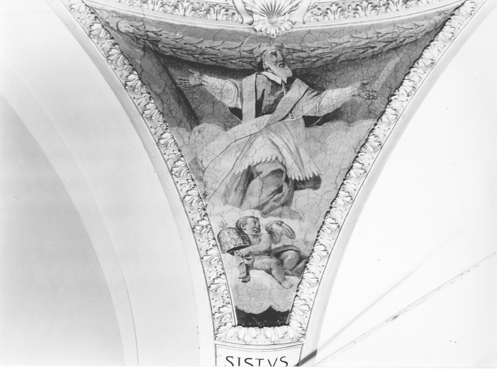 papa Sisto V (dipinto, complesso decorativo) di Aleri Angelo (attribuito) (sec. XVII)