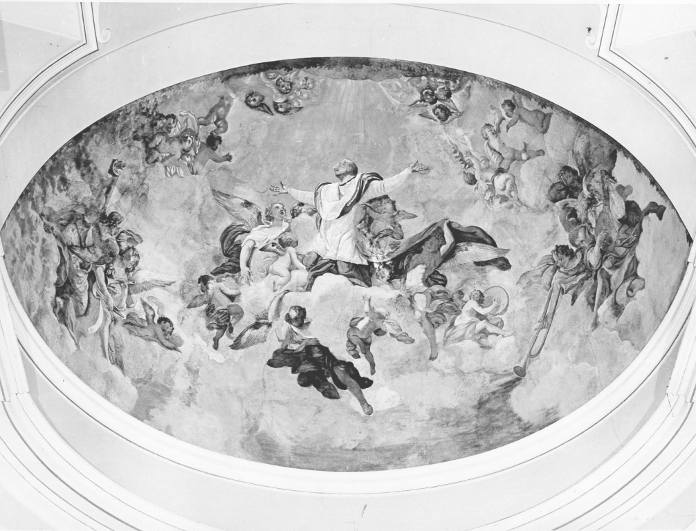 gloria di San Carlo (dipinto) di Aleri Angelo (sec. XVII)