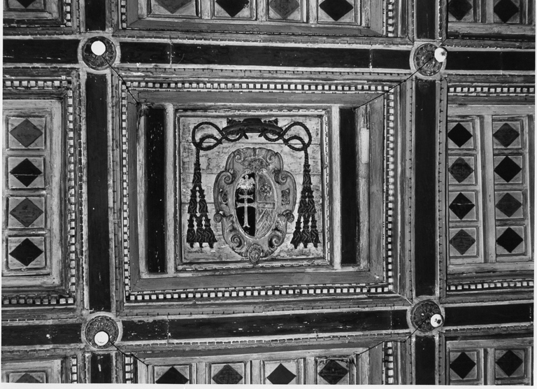 soffitto a cassettoni, opera isolata - ambito romano (seconda metà sec. XVI)