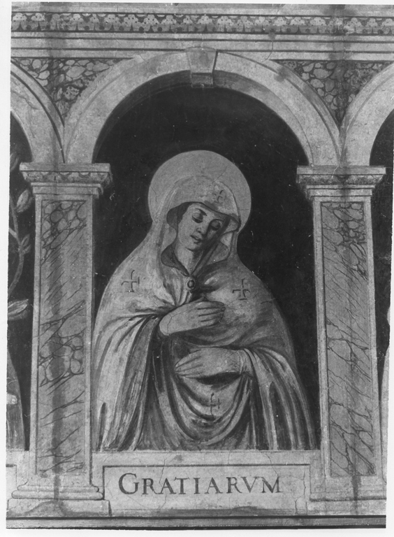 La Madonna di S. Maria in Portico, la Madonna delle Grazie e la Madonna della Consolazione (dipinto, opera isolata) - ambito romano (prima metà sec. XIX)