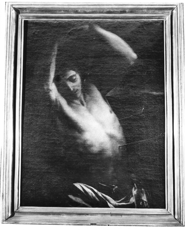 martirio di San Sebastiano (dipinto, opera isolata) - ambito romano (sec. XVII)