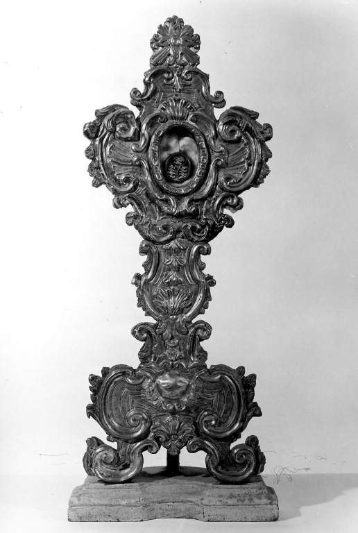 reliquiario - a ostensorio - ambito romano (sec. XVIII)
