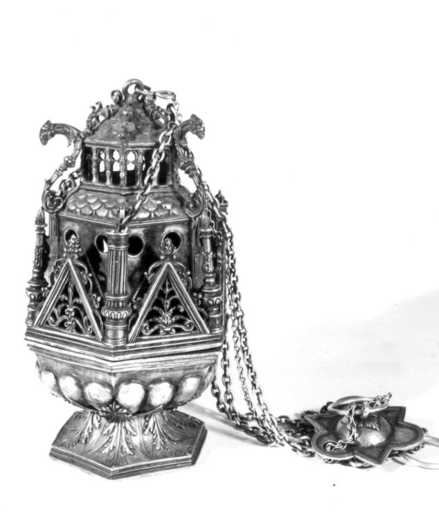 turibolo - a corpo architettonico - ambito parigino (sec. XVI)