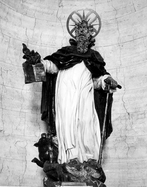 Sant'Antonio Abate (statua) - ambito laziale (secc. XVII/ XVIII)