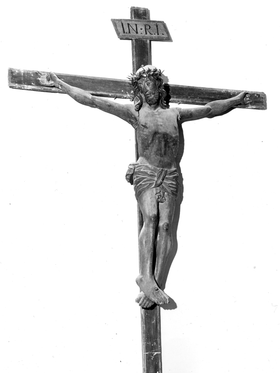 Cristo crocifisso (scultura) - ambito laziale (sec. XVI)