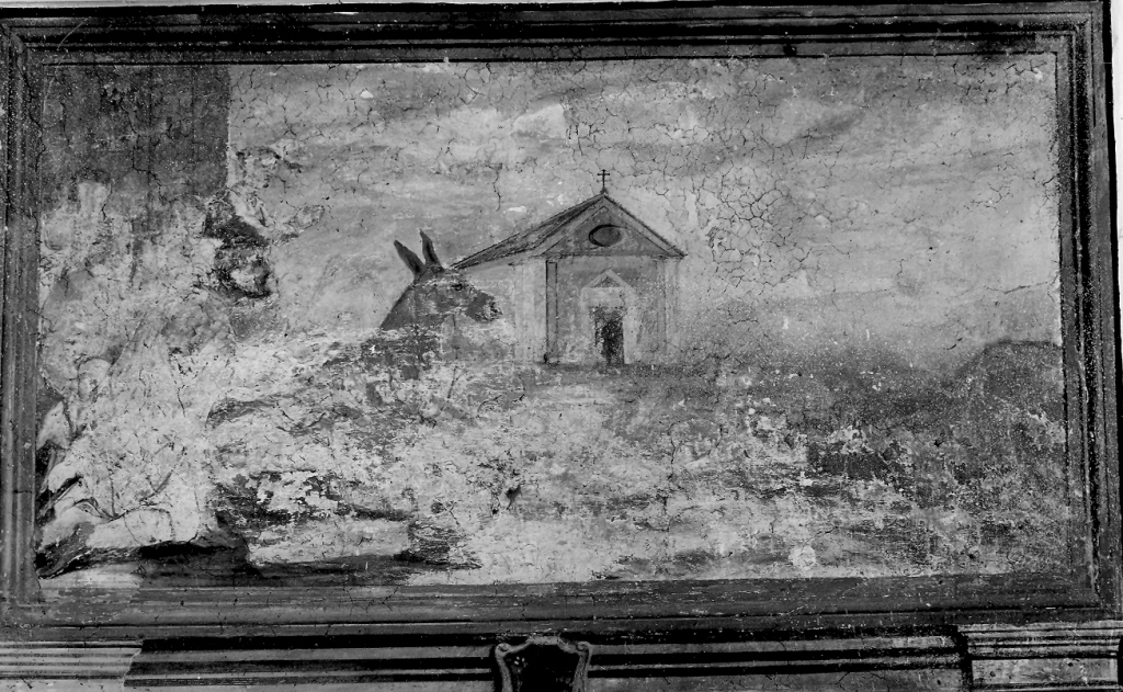 Sant'Antonio e il miracolo della mula (dipinto) - ambito laziale (sec. XVIII)