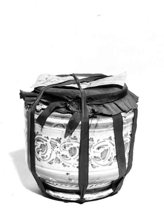 reliquiario - a vaso - ambito laziale (sec. XV)