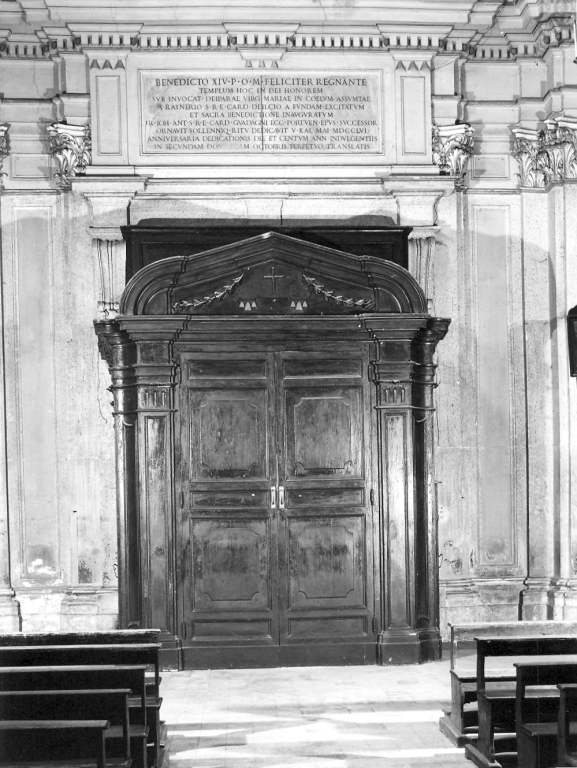 bussola d'ingresso - ambito laziale (sec. XVIII)