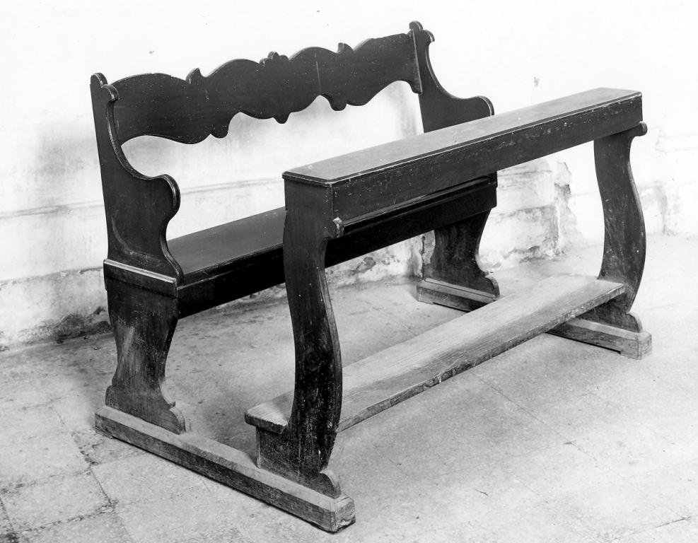 banco da chiesa - produzione laziale (sec. XIX)