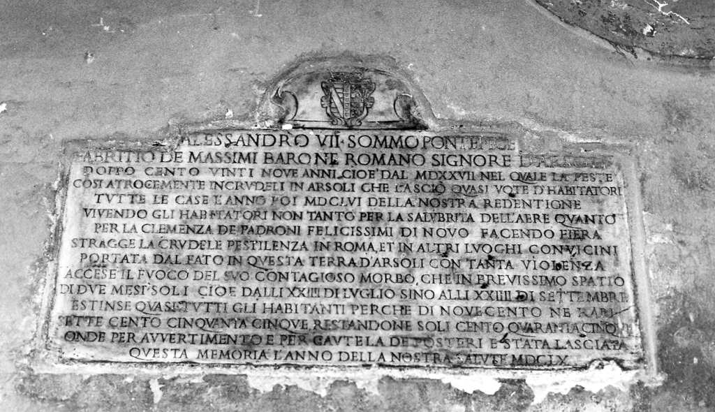 lapide commemorativa - ambito laziale (sec. XVII)