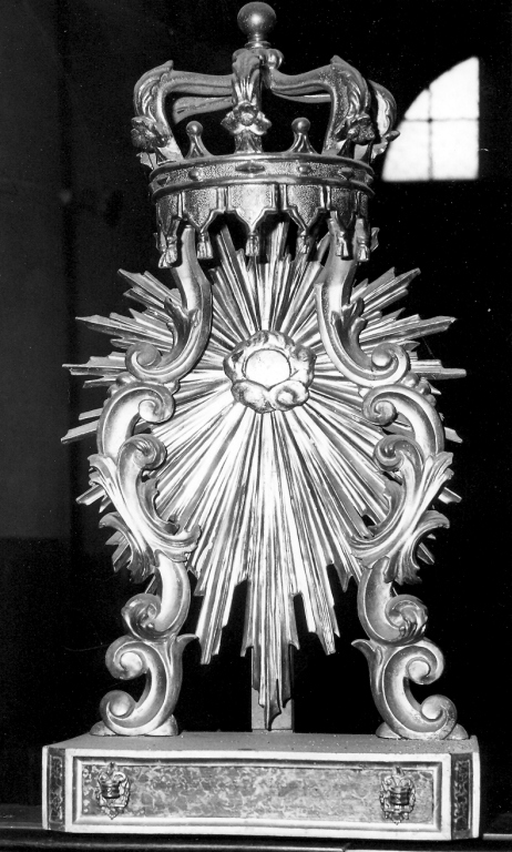 tronetto per esposizione eucaristica - ambito laziale (seconda metà sec. XIX)