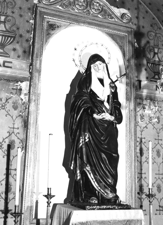 Madonna Addolorata (statua, opera isolata) - ambito laziale (secc. XIX/ XX)