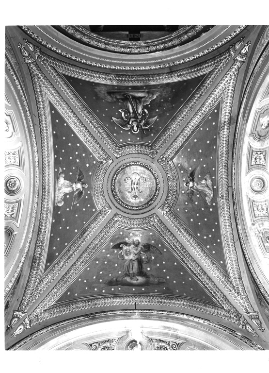 angeli con i simboli della passione (dipinto, complesso decorativo) di Cianti Michelangelo (attribuito) (inizio sec. XX)