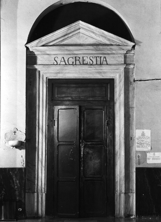 mostra di porta, serie - ambito romano (sec. XIX)