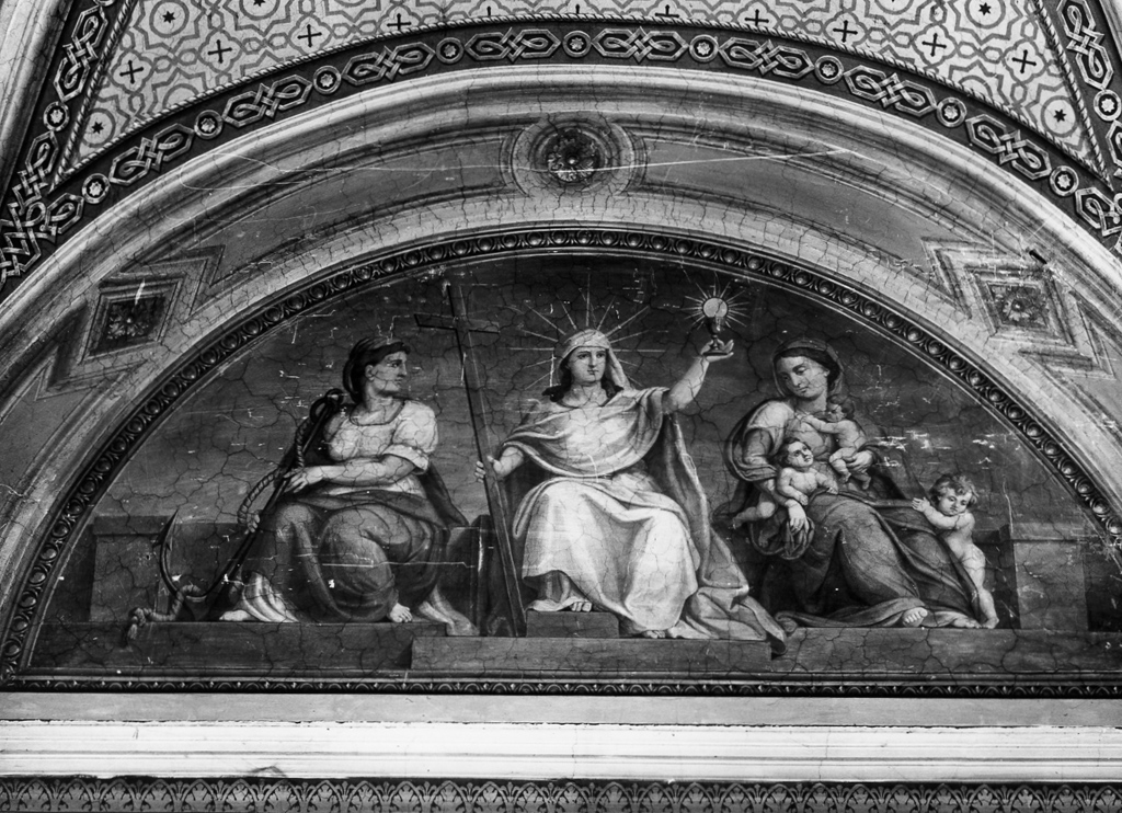 tre Virtù Teologali (dipinto) di Cianti Michelangelo (sec. XX)