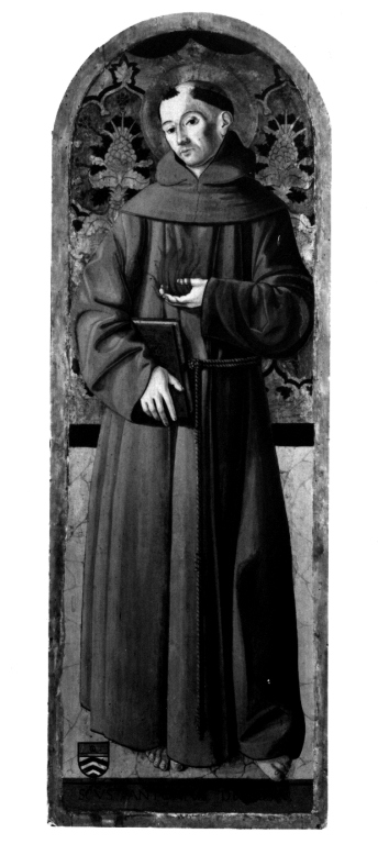 Sant'Antonio da Padova (dipinto) di Aquili Antonio detto Antoniazzo Romano (attribuito) (sec. XVI)