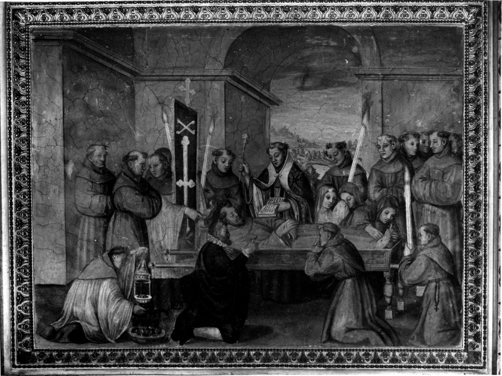 esequie di San Francesco d'Assisi (dipinto) di Zuccari Federico (maniera) (seconda metà sec. XVI)