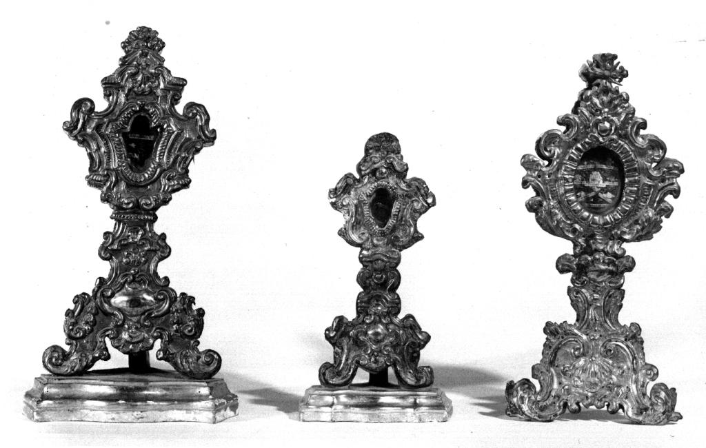 reliquiario - a ostensorio - ambito laziale (sec. XVIII)