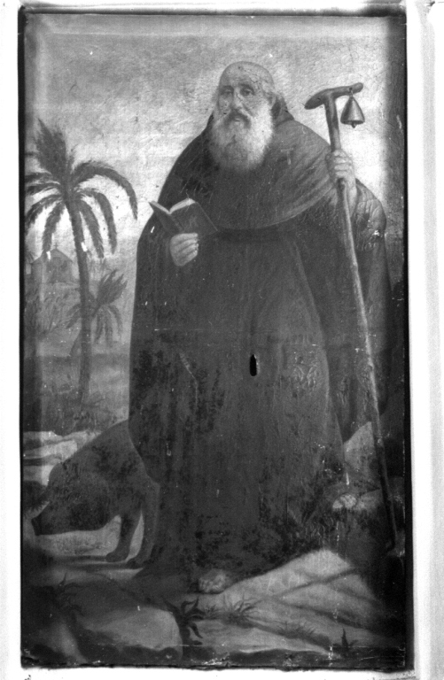 Sant'Antonio Abate (dipinto) di Del Vecchio Aronne da Manfredonia (sec. XX)