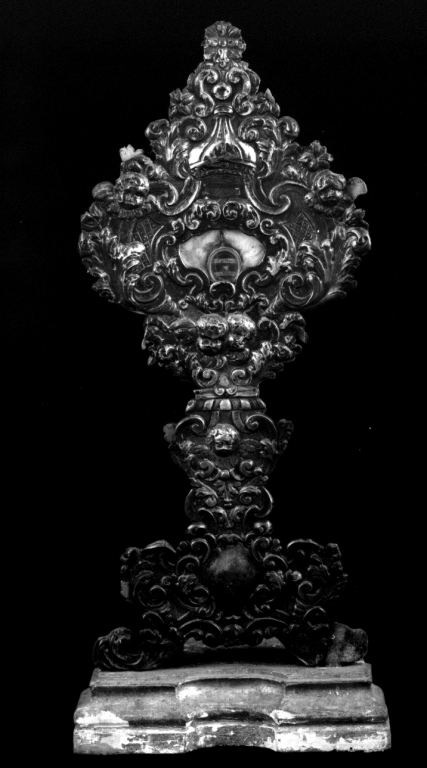 reliquiario - a ostensorio - ambito laziale (sec. XVIII)