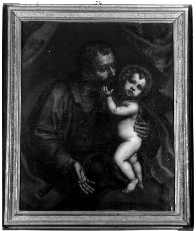 San Giuseppe e Gesù Bambino (dipinto) - ambito laziale (sec. XVII)