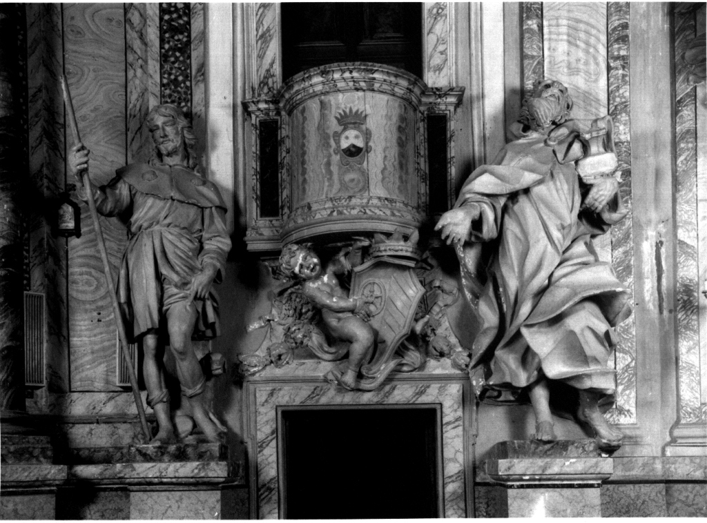 San Rocco (statua) - ambito laziale (metà sec. XVII)