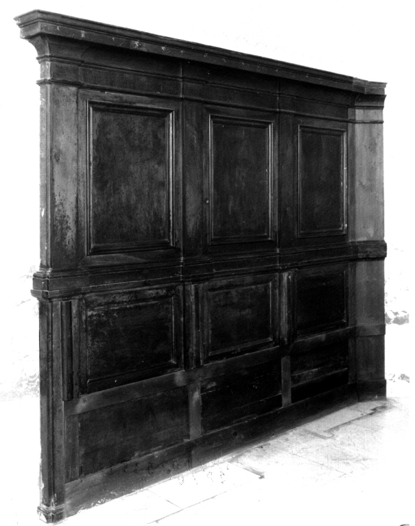stalli del coro, frammento - ambito laziale (metà sec. XVII)