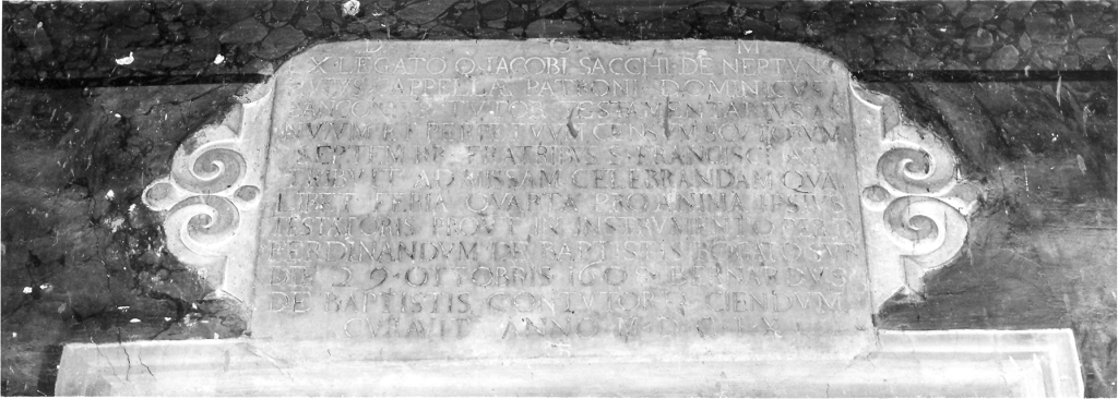 lapide - bottega laziale (sec. XVII)