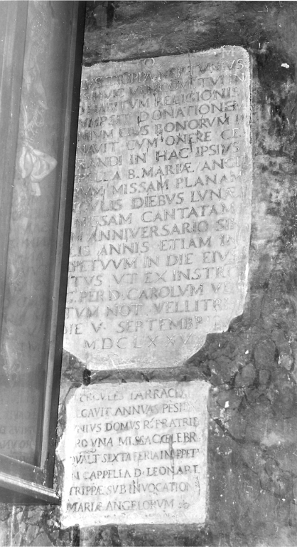 lapide - bottega laziale (inizio sec. XVII)